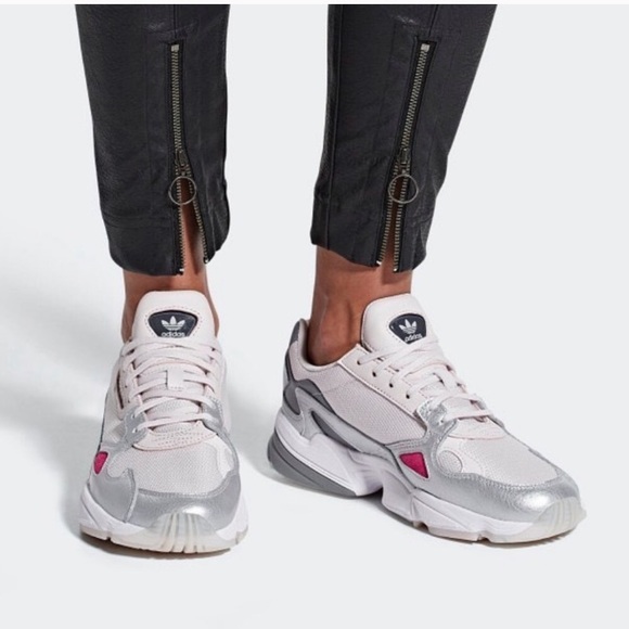 adidas Falcon Orchid Tint Silver Metallic Sneakers - Picture 13 of 14